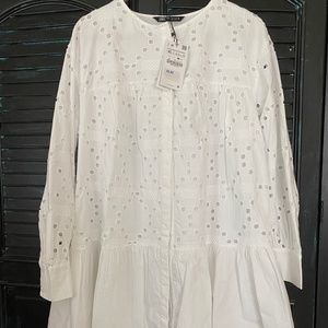 ZARA tunic mini-dress NWT